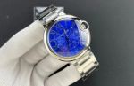 Ballon Bleu De cartier writing instruments dupe 42mm Japan Citizen 8215 Movement Blue Face SS Strap Watch